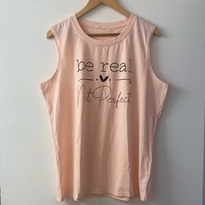 “Be Real 🖤 Not Perfect” Tank Top